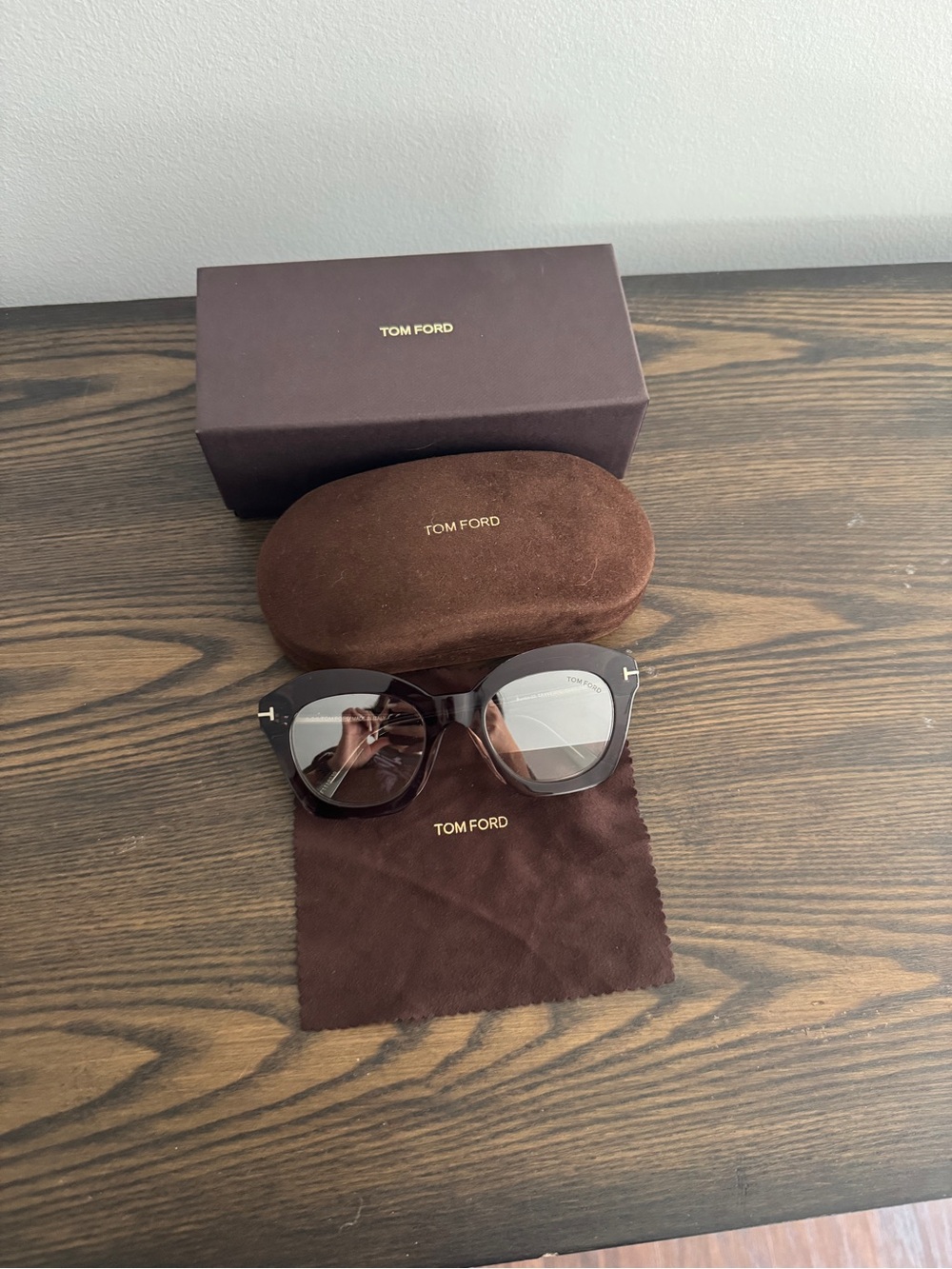 Tom Ford Men’s Dark Brown Gradient Sunglasses